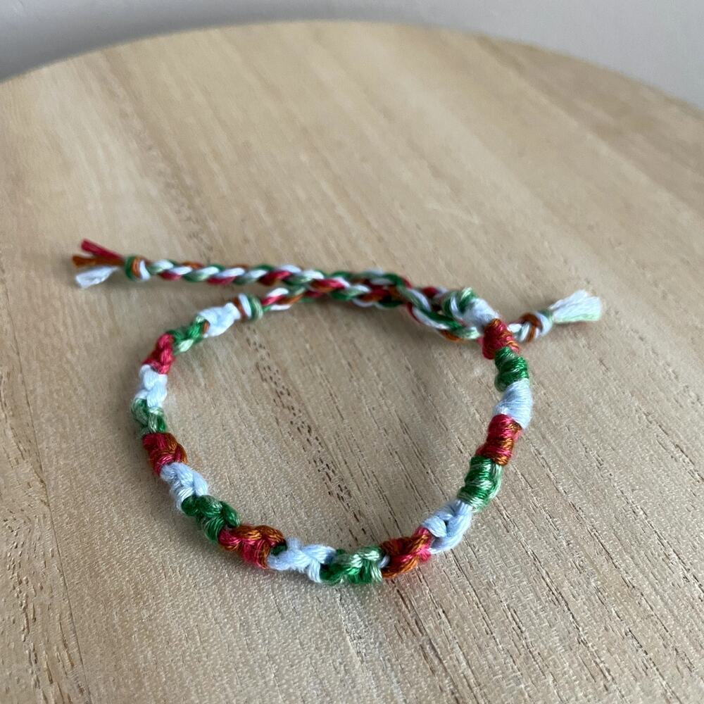 Jahnavi Bracelet anklet trendy comfortable tie embroidery thread woven gift